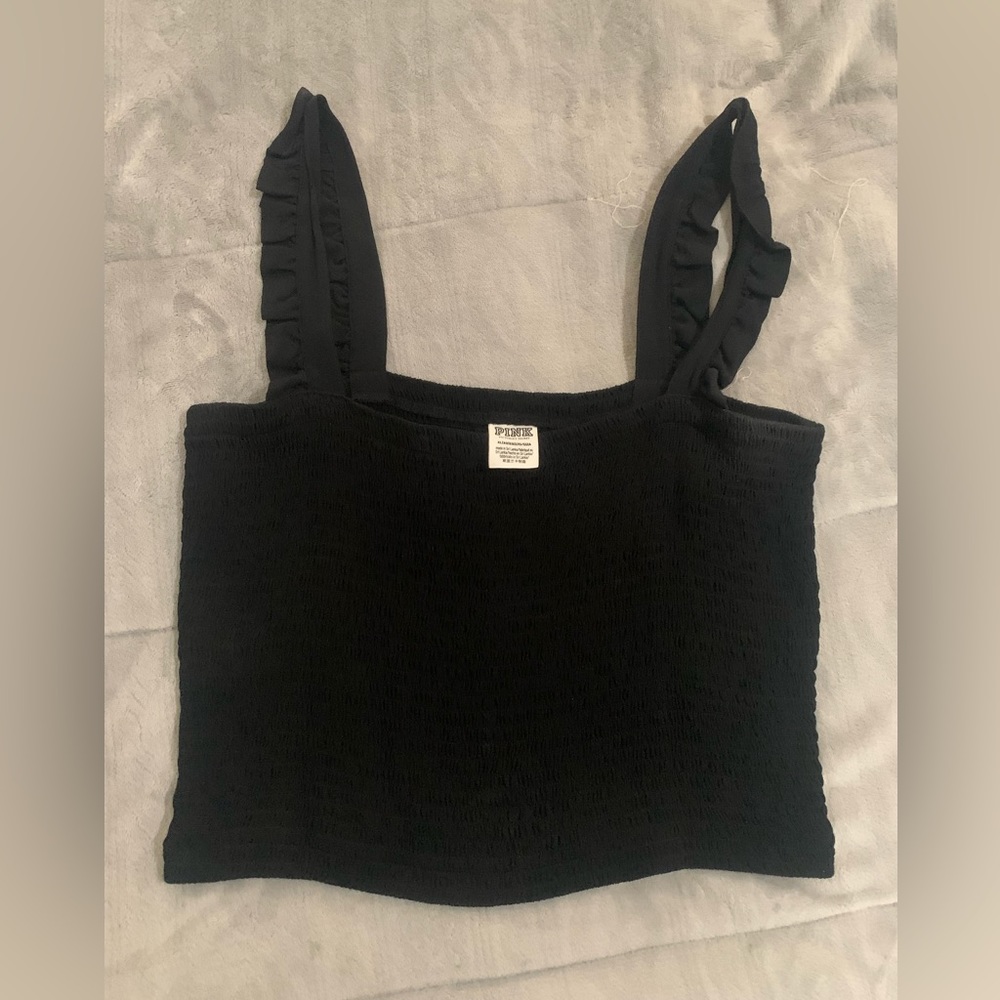 Black VS PINK crop top
